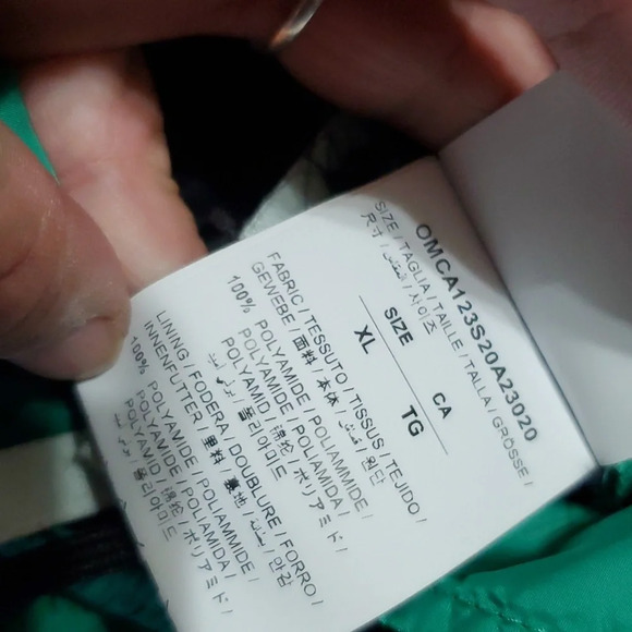 OFF-WHITE nwt green black main label running windbreaker style joggers - Picture 8 of 11